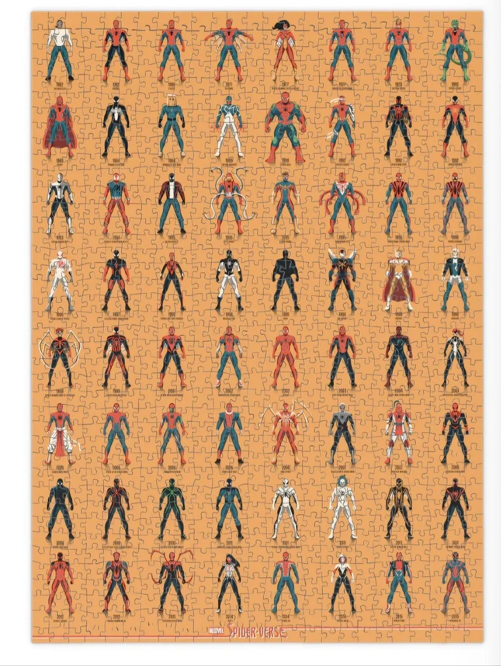 Mondo Marvel Spider-Verse 1000-Piece Puzzle featuring art by DKNG - Sealed